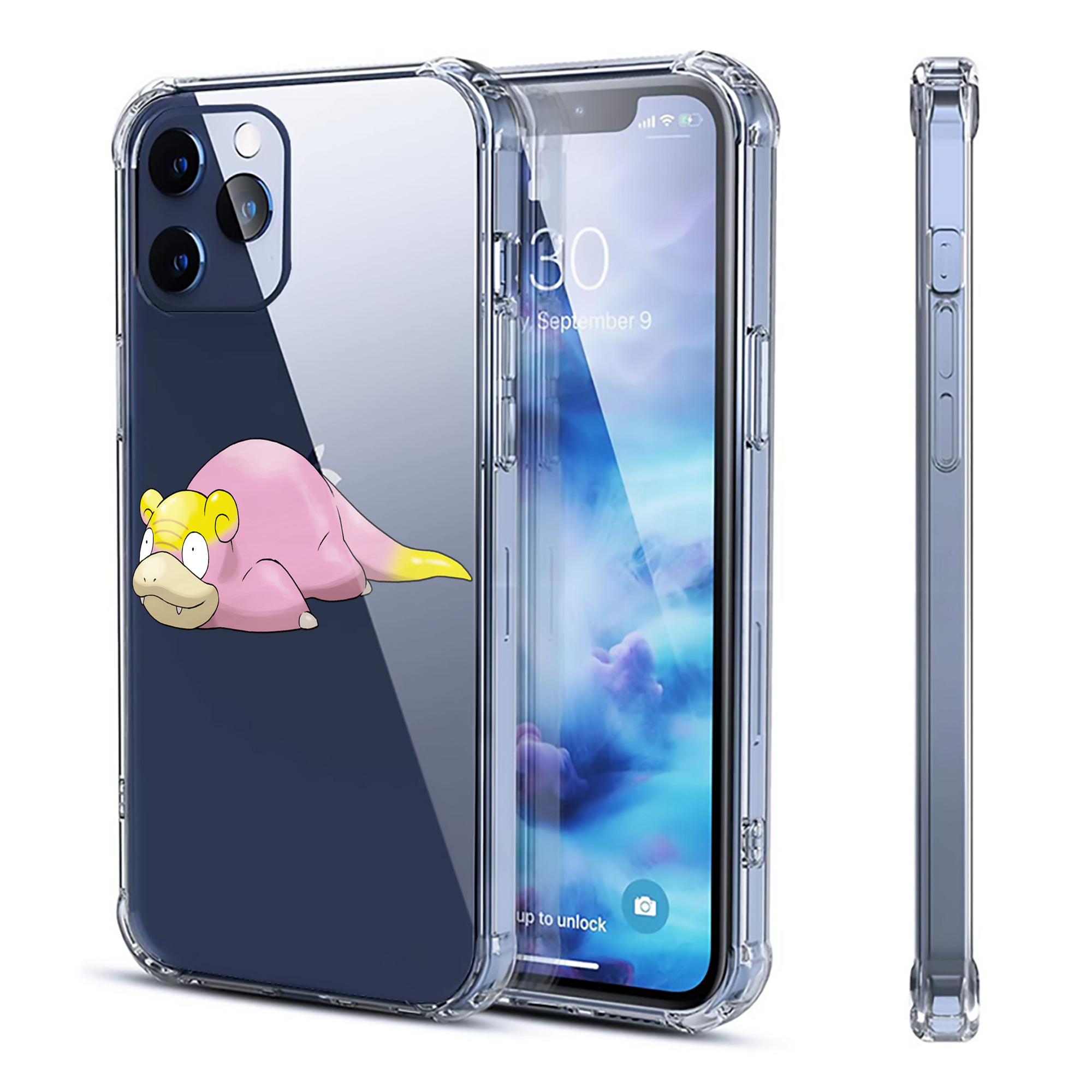 （画像用） ポケットモンスター Pokémon 【iPhone 12シリーズ対応】透明スマホケース（クリアソフトケース）